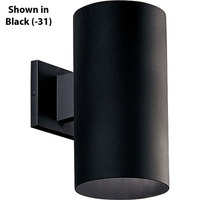  Cylinder Entrance Outdoor Wall Light - White