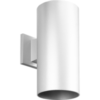  Cylinder Entrance Outdoor Wall Light - White