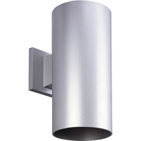  Cylinder Entrance Outdoor Wall Light - Metallic Gray