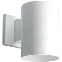  Cylinder Entrance Outdoor Wall Light - White