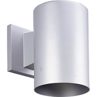  Cylinder Entrance Outdoor Wall Light - Metallic Gray