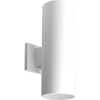  Cylinder Entrance Outdoor Wall Light - White