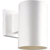  Cylinder Entrance Outdoor Wall Light - White