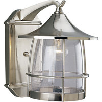  Prairie Entrance Outdoor Wall Light - Brushed Nickel