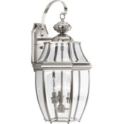  New Haven Entrance Outdoor Wall Light - Brushed Nickel