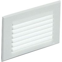  Step Light Louvered Hallway Step Light - White