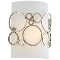  Bingo 1 Bulb Wall Sconce - Brushed Nickel
