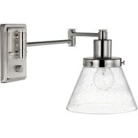  Hinton 1 Bulb Wall Sconce - Brushed Nickel