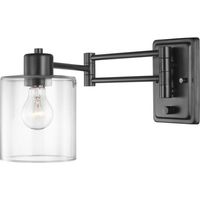  Milner 1 Bulb Wall Sconce - Black