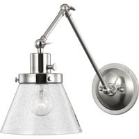  Hinton 1 Bulb Wall Sconce - Brushed Nickel