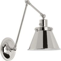  Hinton 1 Bulb Wall Sconce - Polished Nickel