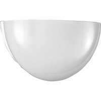  Quartersphere 1 Bulb Wall Sconce - White