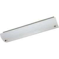  Ribbed Linear Bath 2 Bulb Bathroom Lighting - Brushed Nickel