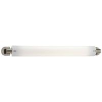  Linear Fluorescent Multi Bulb Wall Sconce - Brushed Nickel