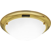  Eclipse Flush Mount Ceiling Light - Polished Brass