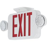  Emergency Exit Combo Flush Mount Ceiling Light - White