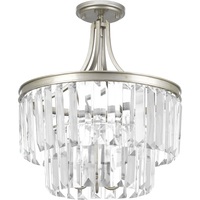  Glimmer Semi Flush Mount Ceiling Light - Silver Ridge