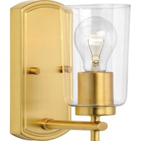  Adley 1 Bulb Wall Sconce - Satin Brass