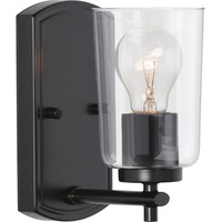  Adley 1 Bulb Wall Sconce - Black