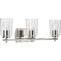  Adley 3 Bulb Bathroom Lighting - Polished Nickel