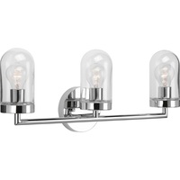  Signal 3 Bulb Bathroom Lighting - Polished Chrome