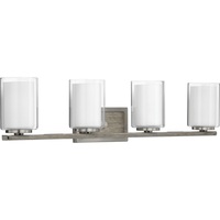  Mast 4 or More Bulb Bathroom Lighting - Brushed Nickel