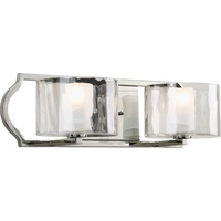  Caress 2 Bulb Bathroom Lighting - Polished Nickel