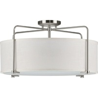  Kempsey Semi Flush Mount Ceiling Light - Brushed Nickel