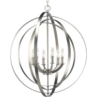  Equinox Entrance / Foyer Pendant Light - Burnished Silver