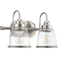 Bathroom Lighting (2 Bulbs) 15-1/2" Width Bathroom Lighting (2 Bulbs) 15-1/2" Width