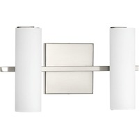  Colonnade LED 2 Bulb Bathroom Lighting - Brushed Nickel