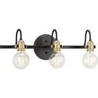  Axle 3 Bulb Bathroom Lighting - Antique Bronze