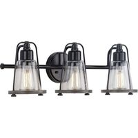  Conway 3 Bulb Bathroom Lighting - Matte Black