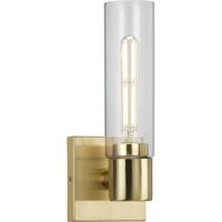  Clarion 1 Bulb Wall Sconce - Satin Brass