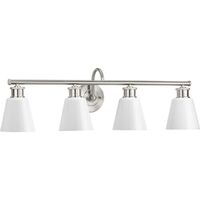  Ashford 4 or More Bulb Bathroom Lighting - Brushed Nickel