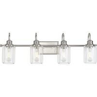  Aiken 4 or More Bulb Bathroom Lighting - Brushed Nickel