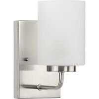  Merry 1 Bulb Wall Sconce - Brushed Nickel