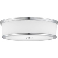  Bezel Flush Mount Ceiling Light - Polished Chrome