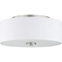  Inspire Flush Mount Ceiling Light - Brushed Nickel