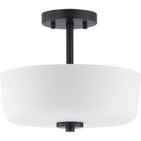  Tobin Semi Flush Mount Ceiling Light - Black