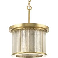  Sequit Point Semi Flush Mount Ceiling Light - Brushed Brass