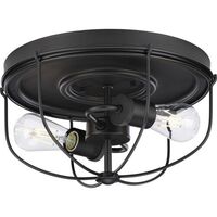  Medal Flush Mount Ceiling Light - Graphite