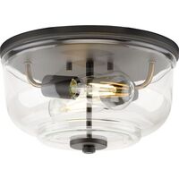  Rushton Flush Mount Ceiling Light - Graphite