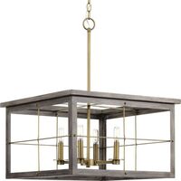  Hedgerow Mid Sized Chandelier Chandelier - Distressed Brass