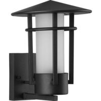  Exton Entrance Outdoor Wall Light - Textured Black