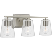  Vertex 3 Bulb Bathroom Lighting - Brushed Nickel