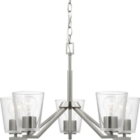  Vertex Mini Chandelier - Brushed Nickel