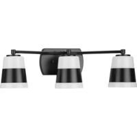  Haven 3 Bulb Bathroom Lighting - Matte Black