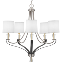  Nealy Mid Sized Chandelier Chandelier - Brushed Nickel