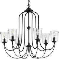  Bowman Mid Sized Chandelier Chandelier - Matte Black